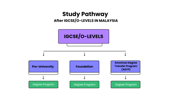 study pathway after IGCSE O-level in Malaysia